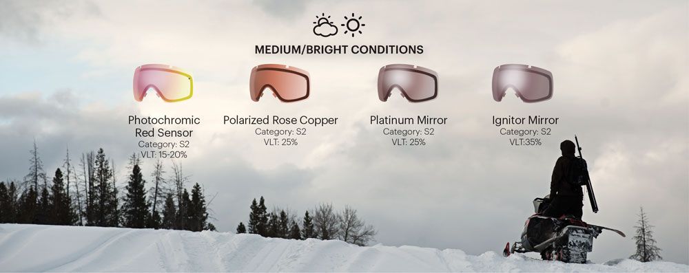 Выбор фильтров для горнолыжных масок Smith Optics - переменчивая облачная погода