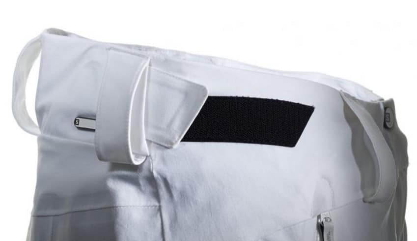 Горнолыжные штаны: подгонка размера пояса 